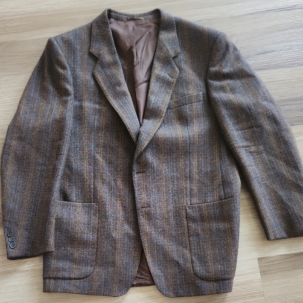 🔥clearance🔥 Classic Brown Striped Men's Blazer